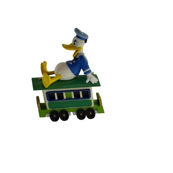 VTG Hallmark Merry Miniatures Donalds Passenger Car Mickey Express Disney Decor - Picture 5 of 5